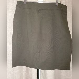 jjill Dark Olive Pencil Skirt